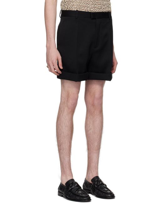Bottega Veneta Black Sartorial Shorts for men