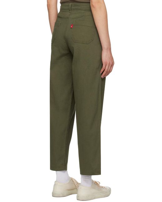 Levi's Green Khaki baggy Trousers
