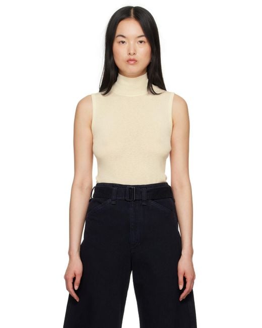 Lemaire Black Off- Seamless Tank Top