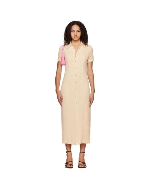 Third Form Black Off- Button Midi Dress