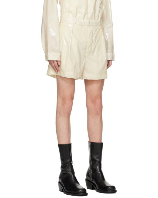 16Arlington Natural Ssense Exclusive Off-white Atero Shorts for men