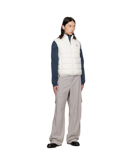 Moncler Black Off- Contrin Down Vest for men