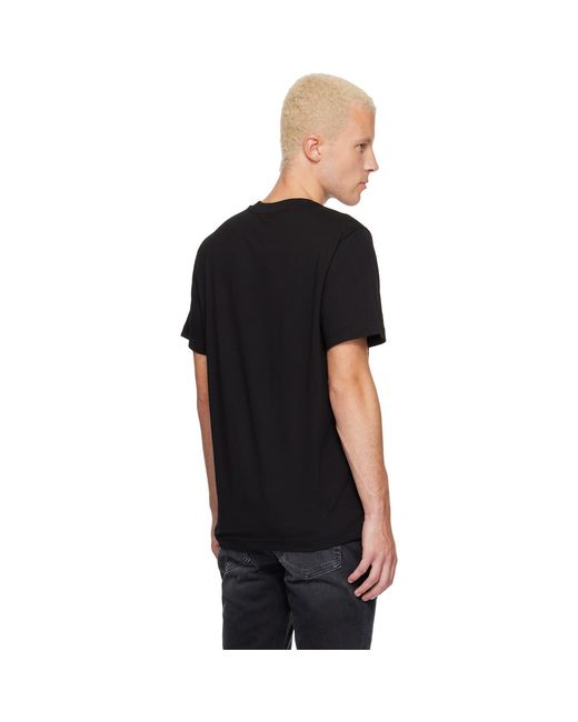 Moncler Black Logo Cotton Jersey T-Shirt for men