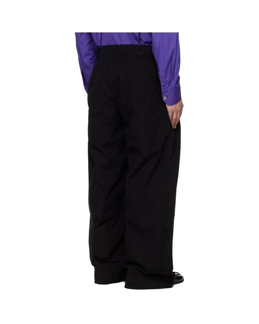 Toogood Black 'The Locksmith' Trousers for men