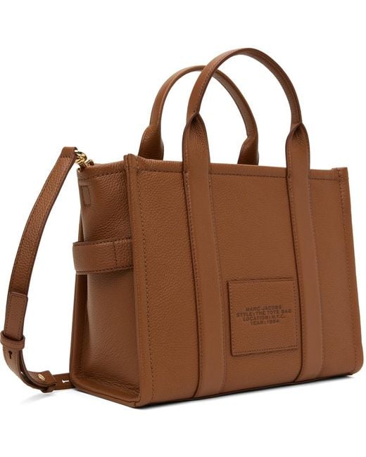 Marc Jacobs ブラウン ミディアム The Leather Tote Bag トートバッグ Brown