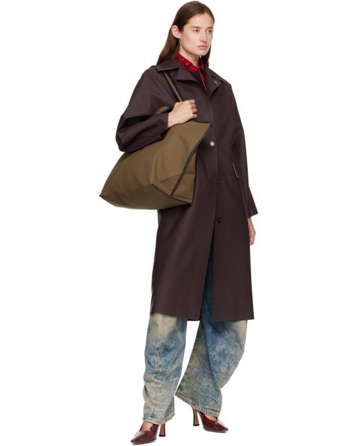 Kassl Brown Tan Canvas Tote