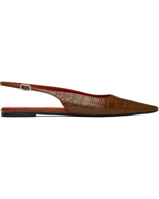 Stella McCartney Black Elsa Slingback Ballerina Flats