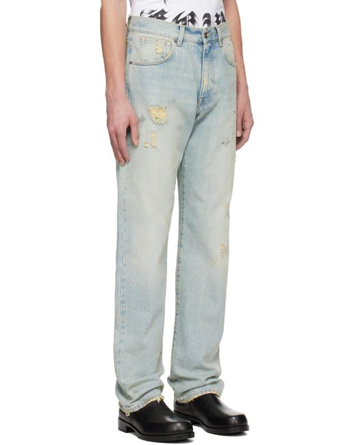 424 Multicolor Distressed Jeans for men