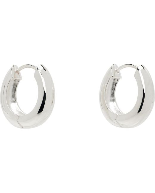 Sophie Buhai Black Slim Hinged Hoop Earrings
