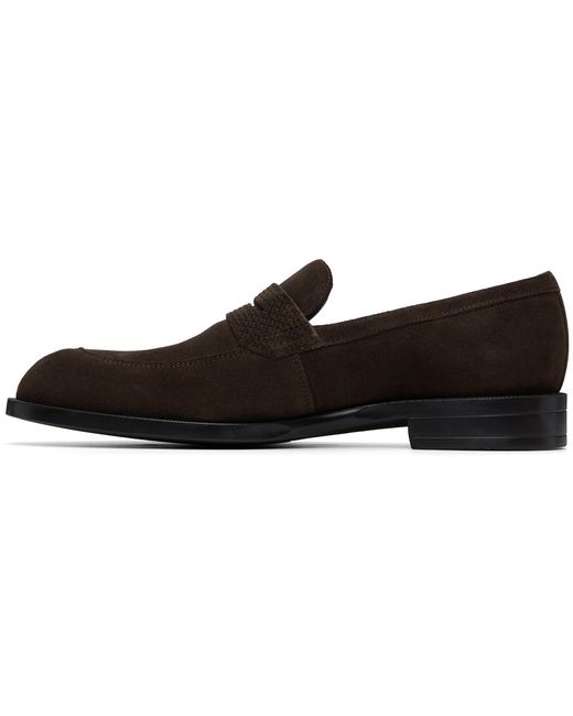 Boss Black Suede Loafers for men