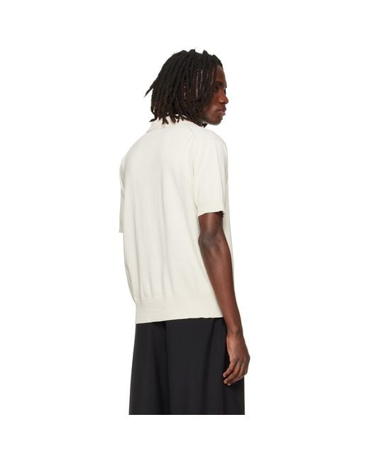Vivienne Westwood White Off- Polo Cardigan for men