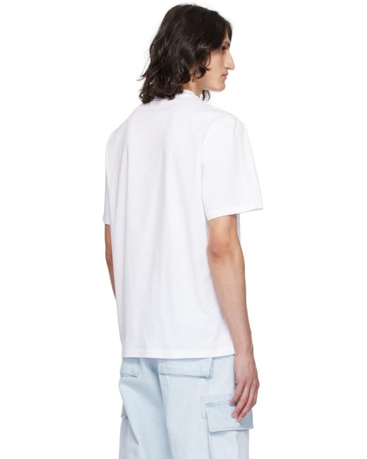 Versace White Medusa Sliced T-Shirt for men