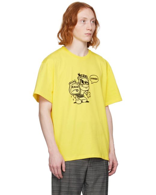 メンズ Charles Jeffrey 90's Tシャツ Yellow