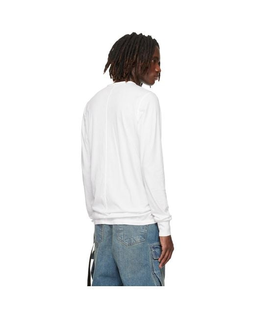 Rick Owens Black Off- Temple Level Ls T-Shirt for men