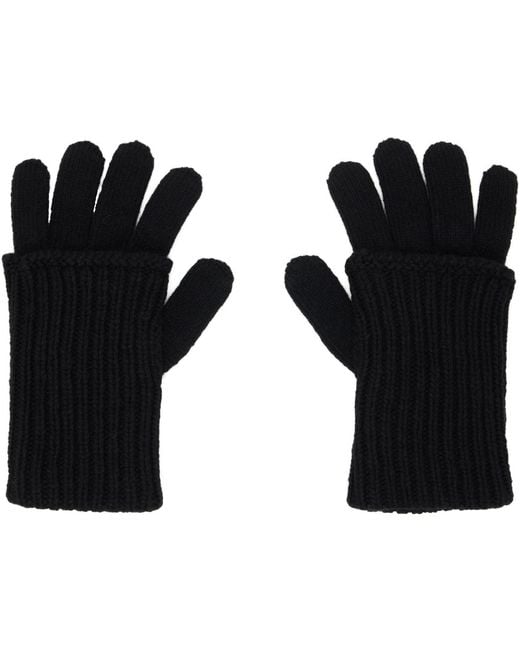 Our Legacy Black Fold Gloves for men