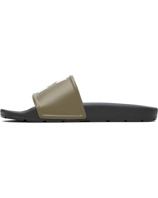 Off-White c/o Virgil Abloh Black Khaki Arrow Slides for men