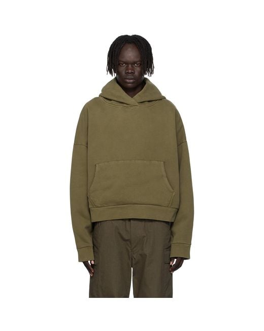 Entire studios Green Khaki Heavy Hoodie for men