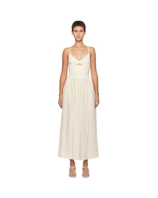 Esse Studios Black Off- Tri Knit Maxi Dress