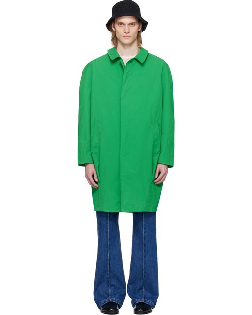 Bally Green Twill Coat for men
