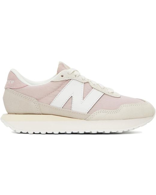New Balance Black Pink & White 237 Sneakers
