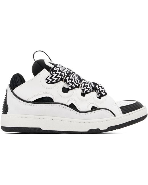 Baskets Curb Blanches Lanvin pour homme en coloris Black