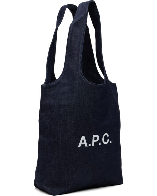 メンズ A.P.C. インディゴ スモール Ninon トートバッグ Blue