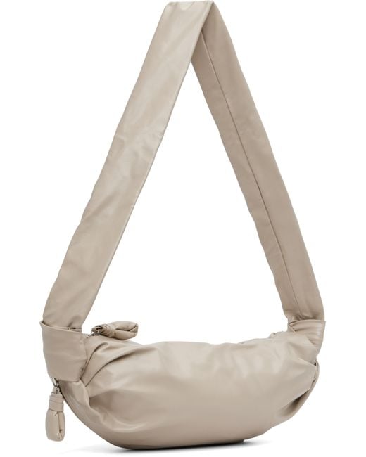 Lemaire トープ スモール Soft Croissant バッグ Natural