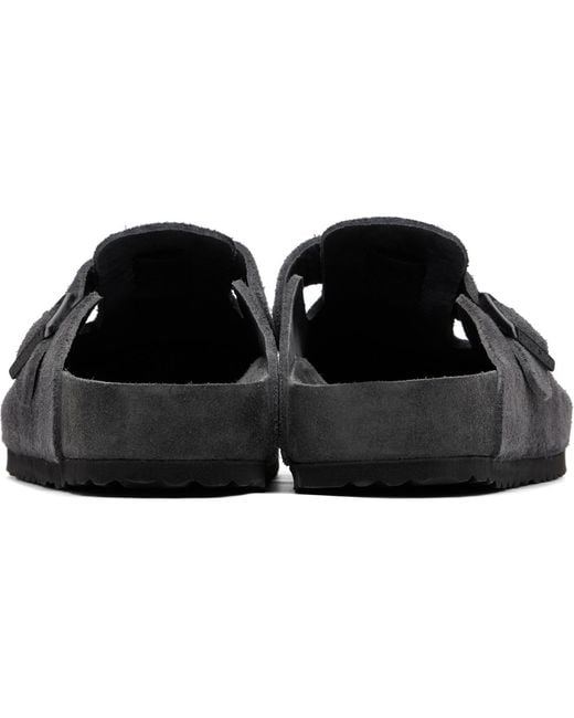 Birkenstock Black Regular Boston Slip-On Loafers for men