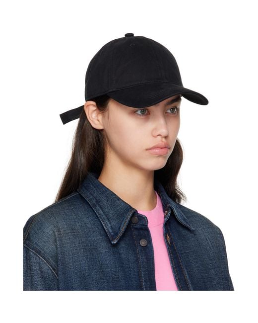 Acne Blue Twill Logo Cap