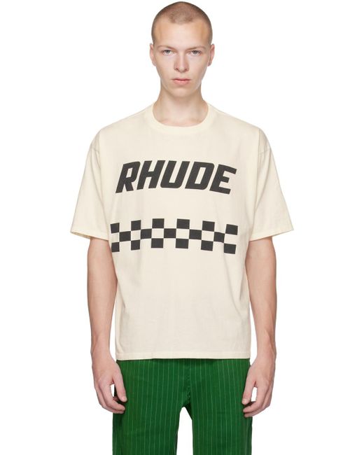 Rhude Multicolor Ssense Exclusive Off-white T-shirt for men