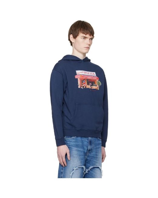 Carne Bollente Blue Hot Slice Hoodie for men