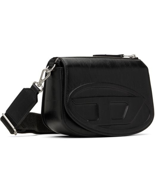 メンズ DIESEL ブラック 1Dr カメラバッグ Black