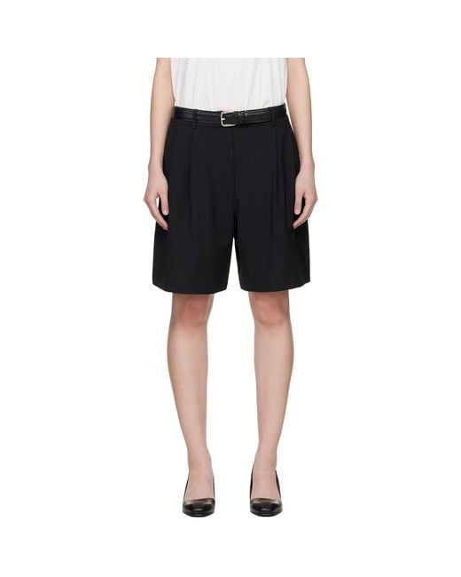 Cordera Black Tailored Bermuda Shorts
