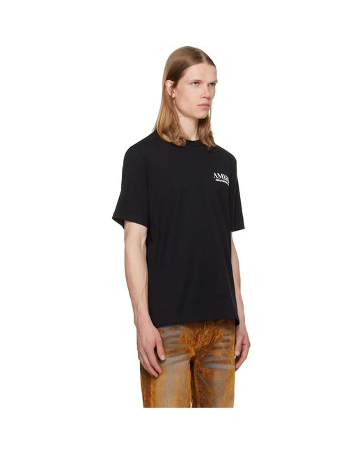 Amiri Black Bones Stacked T-Shirt for men
