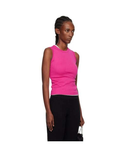 Flore Flore Pink Esmé Tank Top