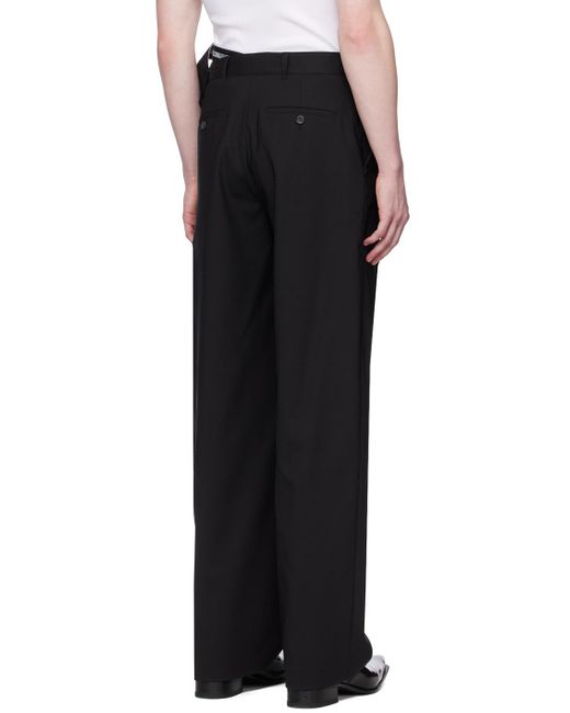 Y. Project Black Multi Waistband Trousers for men