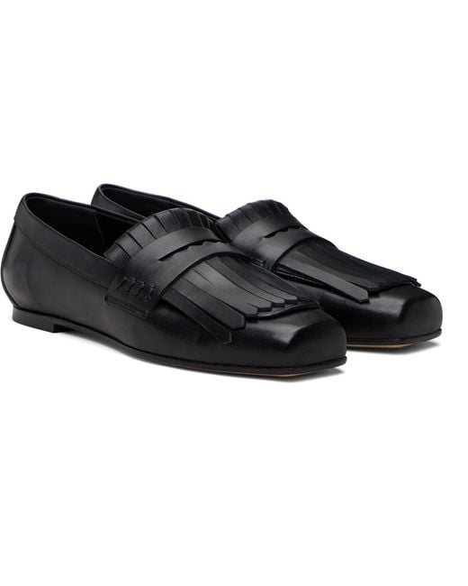 Aeyde Black Belen Tassel Loafers