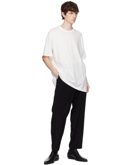 Yohji Yamamoto White Ultima Jersey Round Neck T-Shirt for men