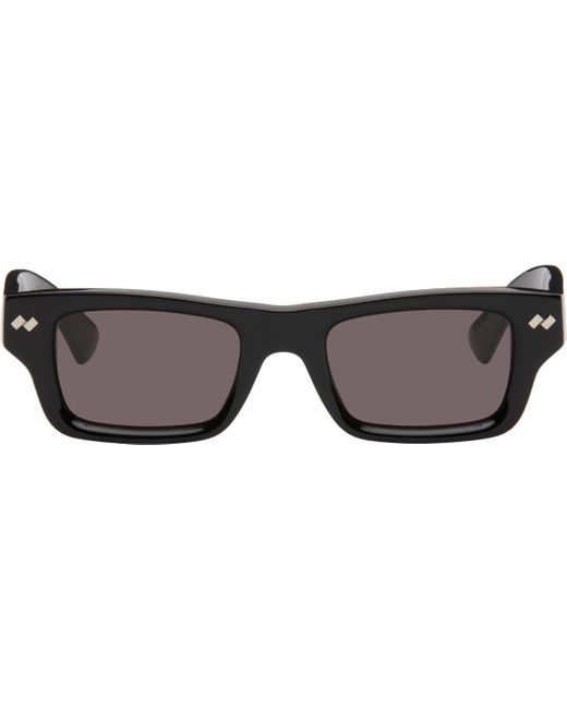 Bottega Veneta Black Dizzy Square Sunglasses for men
