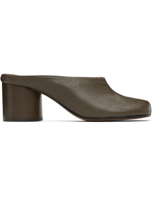 Maison Margiela Black Tabi Décolleté Mule Heels