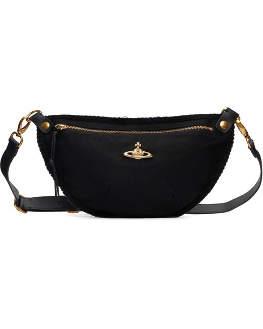 メンズ Vivienne Westwood ブラック City キャンバス ポーチ Black