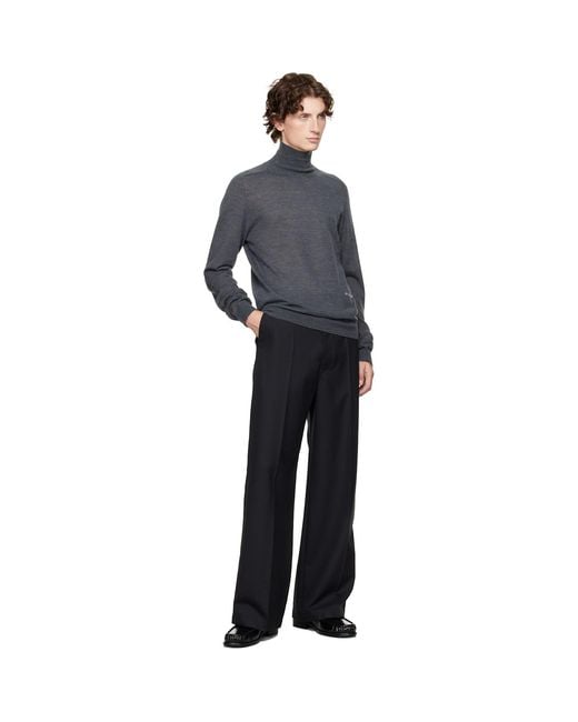 J.W. Anderson Gray Logo Turtleneck for men