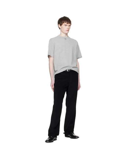 Commission Black Low-Rise Boy Trousers for men