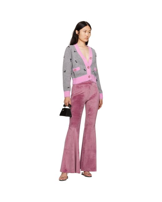 Gcds Pink Flared Trousers