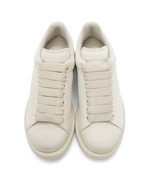 Beige alexander mcqueen trainers sales
