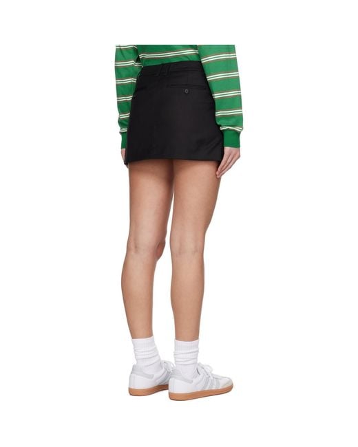 DUNST Black Micro Miniskirt