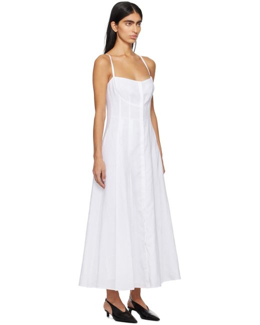 Gabriela Hearst Black White Keely Maxi Dress