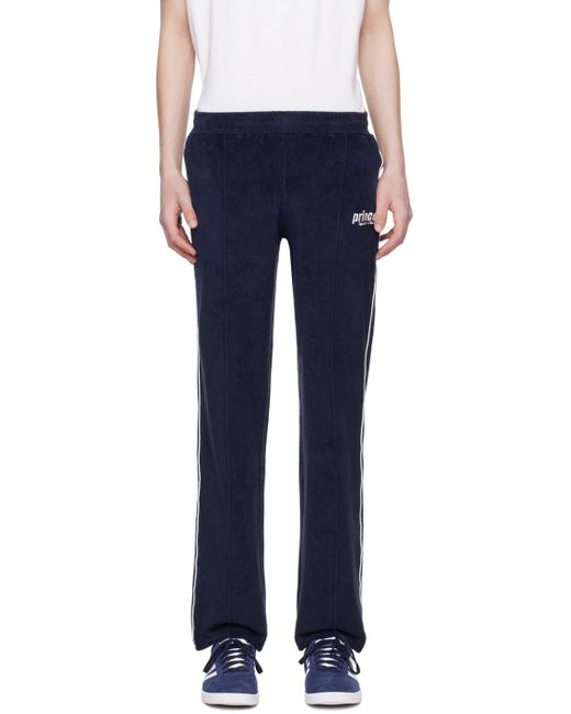 Sporty & Rich Blue Prince Edition Track Pants for men