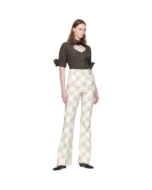 Vivienne Westwood Black Pinstripe Shirting S/S Toulouse Frill Shirt