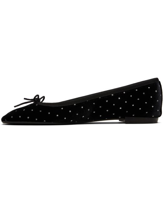 Ballerines Lilouh Noires À Bout En Amande Repetto en coloris Black